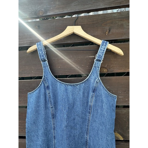 Madewell Women's Denim Midi Dress Size M - Picture 6 of 9
